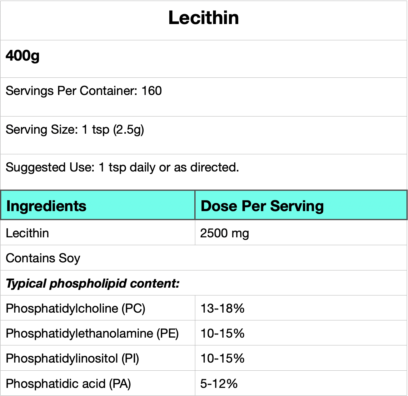 Lecithin