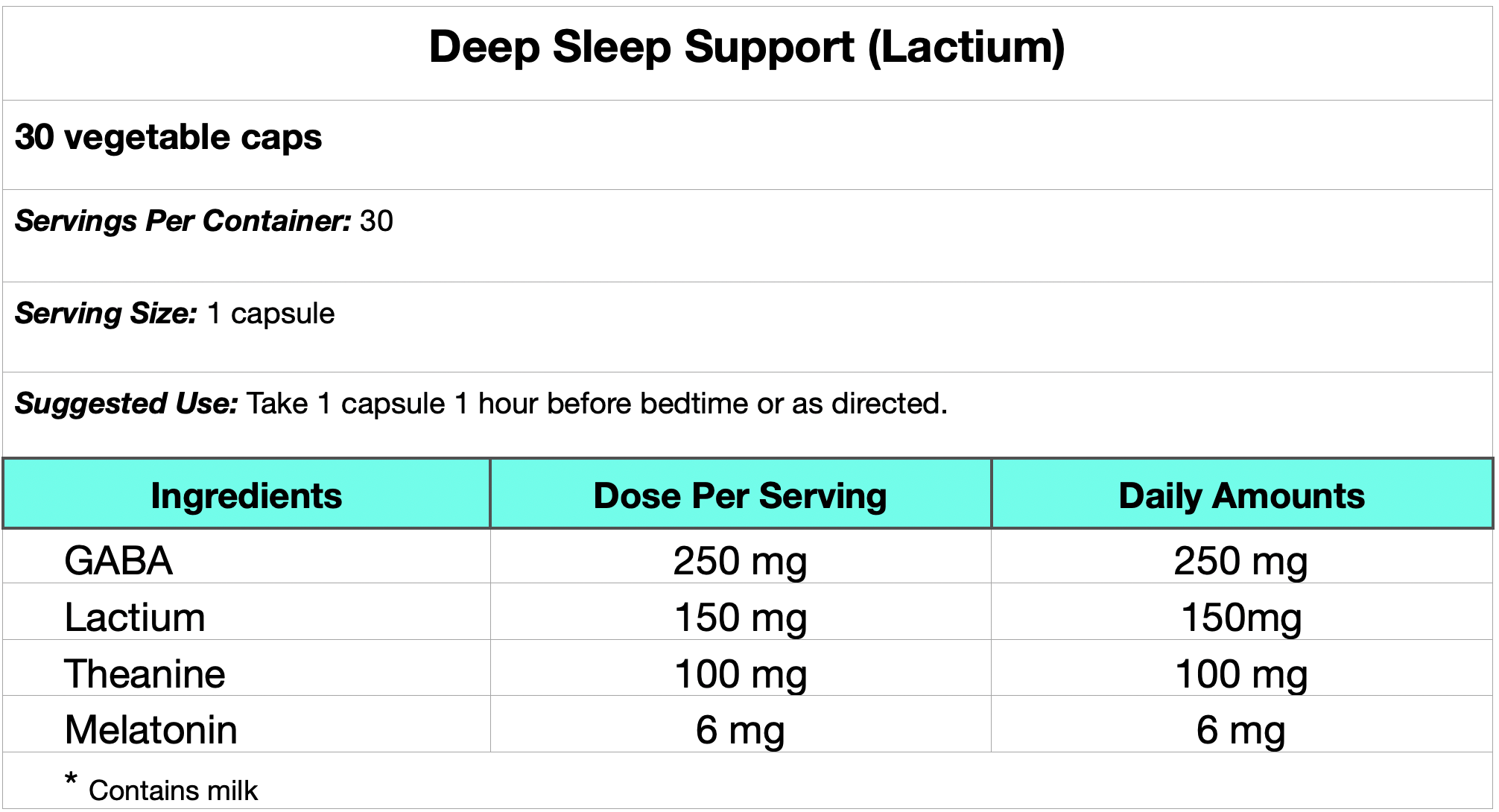 Deep Sleep Support