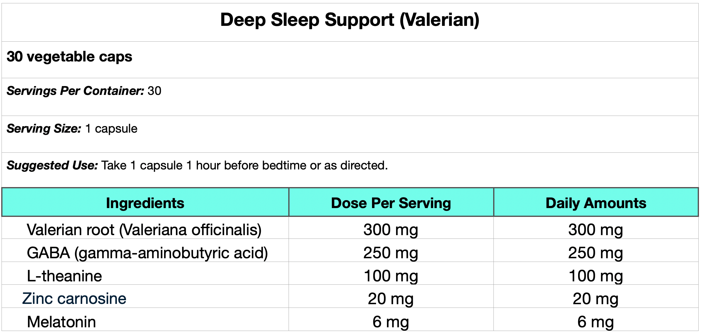 Deep Sleep Support